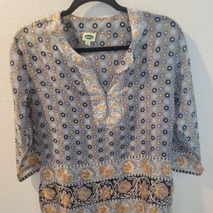 Dolma 100% silk shirt made in India